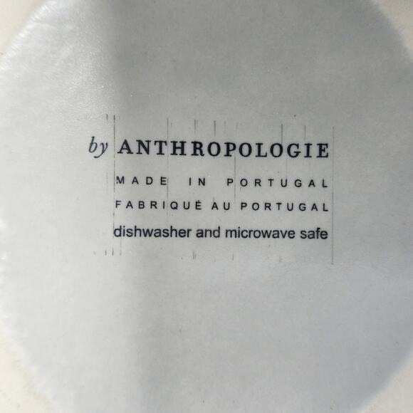 3 Anthropologie Matte Latte Earthenware Cereal Soup Bowls Light Grey Portugal - Picture 4 of 4